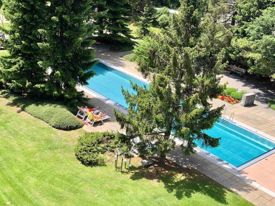 Modern Laax Apt, Swimming Pools, Wellness & Tennis Exterior foto